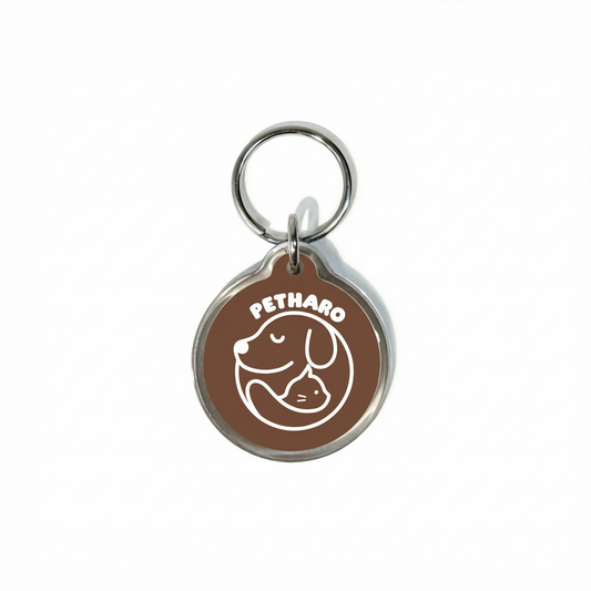 Médaille QR & NFC - Marron