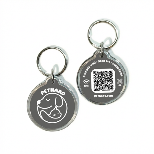 Médaille QR & NFC - Gris